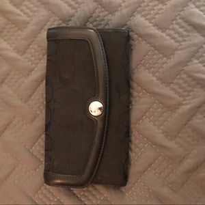 Black Coach signature wallet